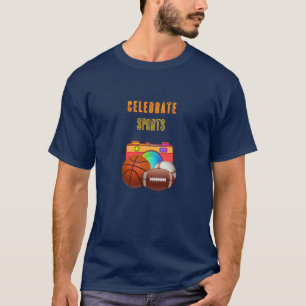 T-shirt Célébrez Sports Bleu Marine
