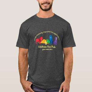 T-shirt Célébrez votre fierté Rainbow Lion Pride