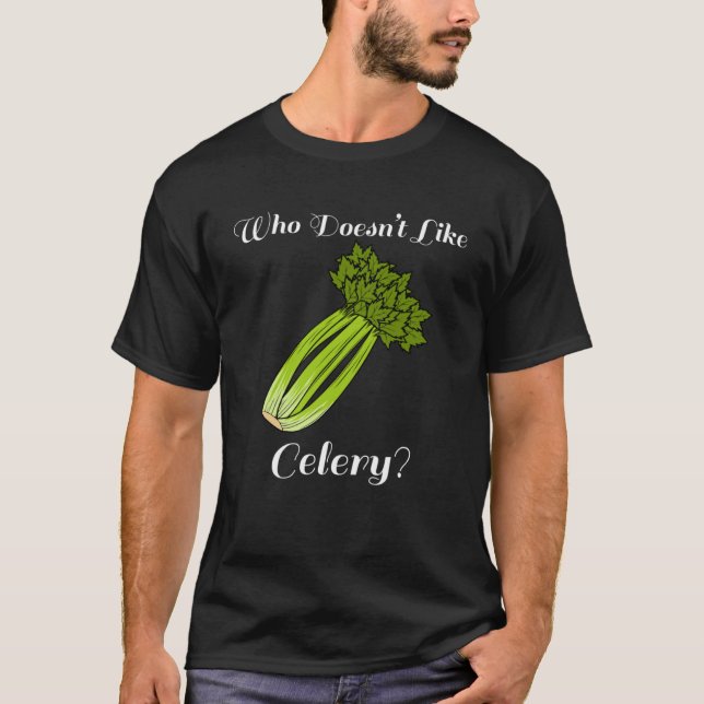T-shirt Céleri Poireau végétal sain Ironique dire (Devant)