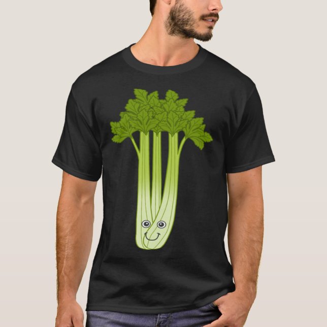 T-shirt Celery Fan Ironic Saying Vegetables Leek Food (Devant)
