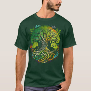T-shirt Céleste vie de noeud ou de nouage gaélique art chê