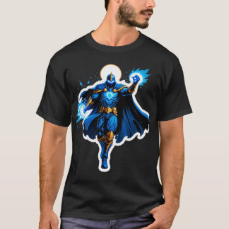 T-shirt Celestial Arc Knight – Blue Energy Ascension