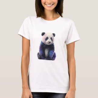 T-shirt Celestial Galaxy Panda Space Bear Women