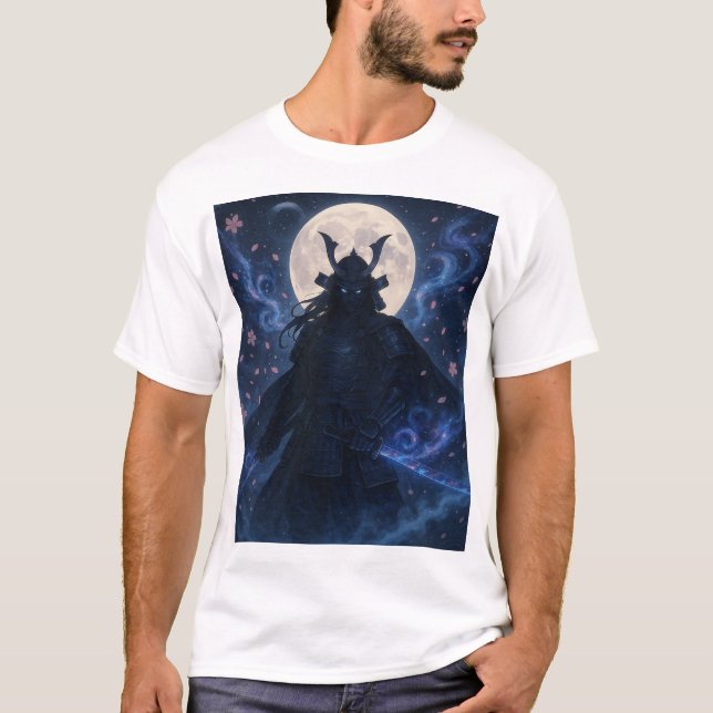 T-shirt Celestial Samurai | Imaginaire foncé - Gue (Devant)