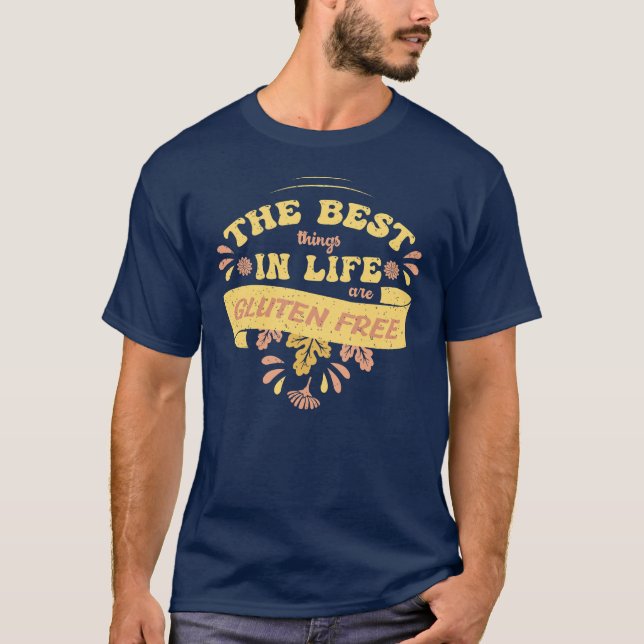 T-shirt Celiac Coeliac Gluten Sans Citation Drôle (Devant)
