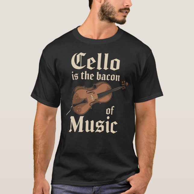 T-shirt Cello Cellist Cellin S2 (191) (Devant)