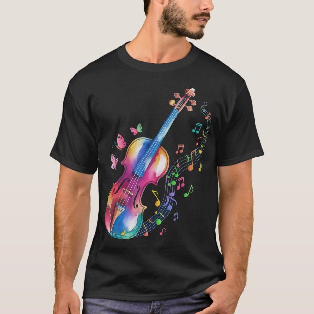 T-shirt Cello Cellist Cellin S2 (194) (Devant)