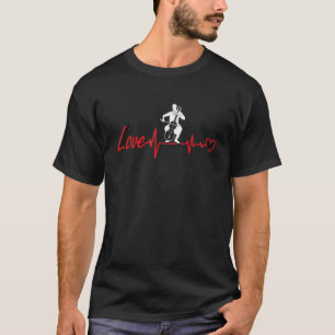 T-shirt Cello musicien LOVE hearbeat arts graphiques