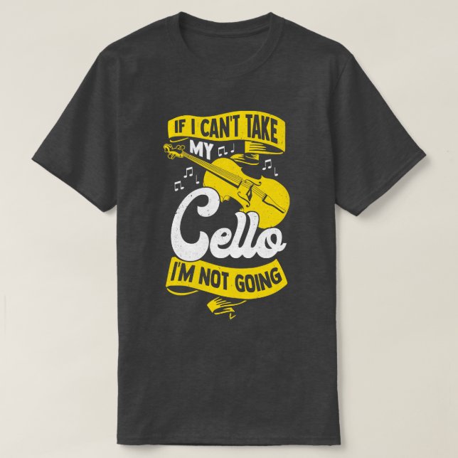 T-shirt Cello Player Instrument Violoncello Cellist Cadeau (Design devant)