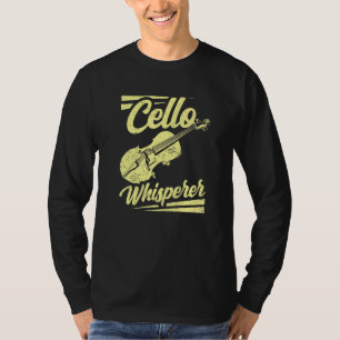 T-shirt Cello Whisperer Instrument Cellist Lecteur Musicie