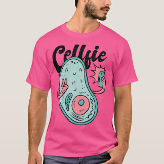 T-shirt Cellule cellulaire prenant un selfie