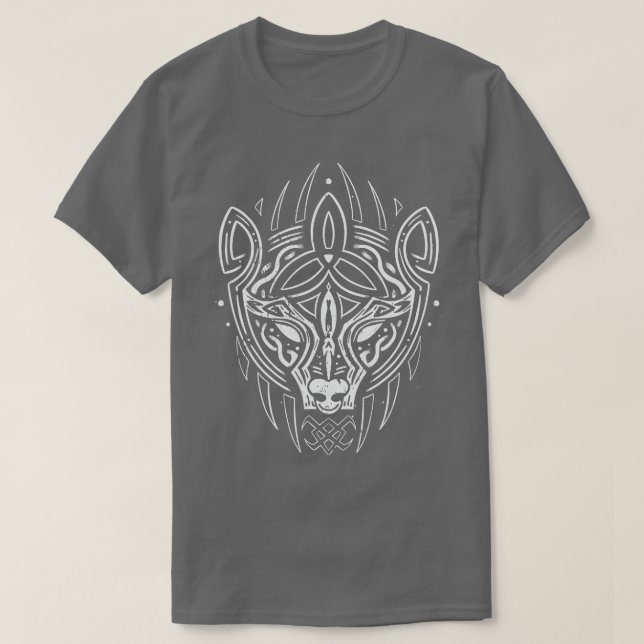 T-shirt Céltic Bear Head Viking ribal Nordic Warrior (Design devant)