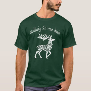 T-shirt Celtic Deer 🦌 irlandais Bonne 🎄 de Noël