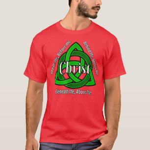 T-shirt Celtic Trinity Kno Prière St patrick Christian