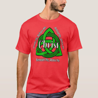 T-shirt Celtic Trinity Kno Prière St patrick Christian