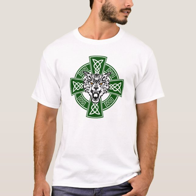 T-shirt celtique de loup (Devant)
