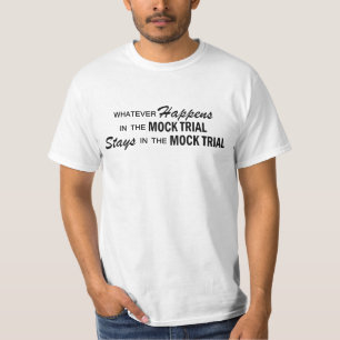 T-shirt Celui qui se produise - Faux procès