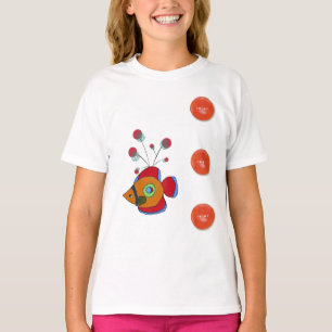 T-shirt Cendre de pêche