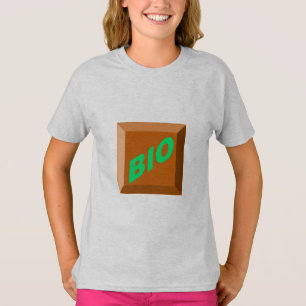 T-shirt cendre filles CHOCOLAT BIO