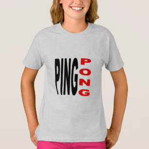 T-shirt cendre filles PING PONG