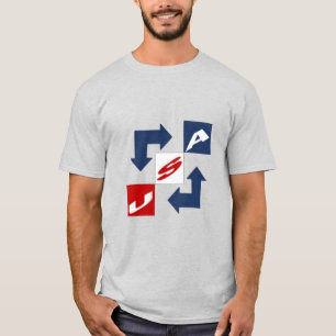 T-shirt cendre homme DESIGN USA