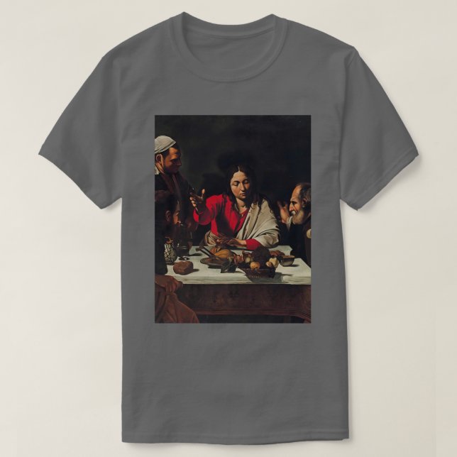 T-shirt Cène du Caravaggio à Emmaüs (Design devant)