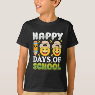 T-shirt Cent Jours 100 Jours d'école mignon Smile Crayon