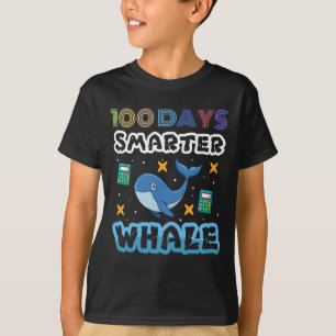 T-shirt Cent Jours Baleine Bleue Smarter 100 Jours d'école
