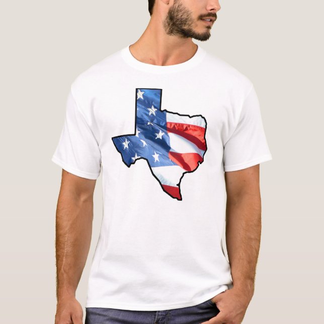 T-SHIRT CENT POUR CENT AMÉRICAIN DU TEXAS (Devant)