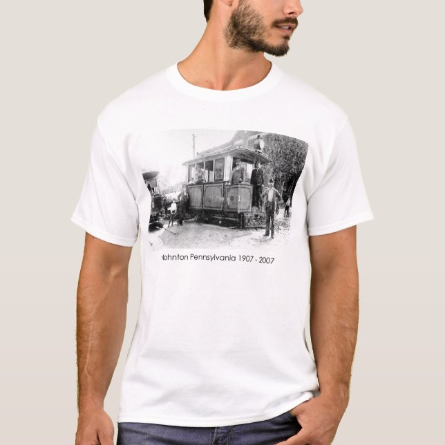 T-shirt Centennial de Mohnton le chariot (Devant)