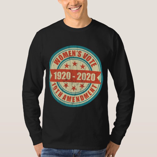 T-shirt Centennial du droit de vote des femmes (Devant)