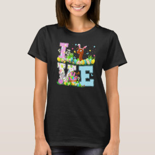 T-shirt Centipede Chasse aux oeufs de Pâques Amour amusant