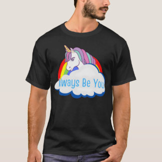 T-shirt Central Intelligence Unicorne Rainbow Cloud ami