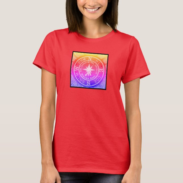 T-shirt Centre de l'univers en Wallace Idaho V2 (Devant)