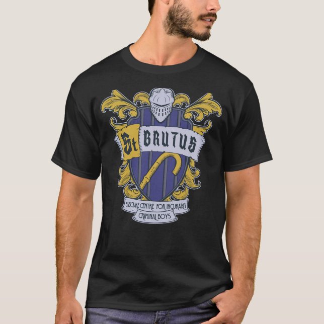 T-shirt Centre de sécurité St Brutus pour un garçon incura (Devant)