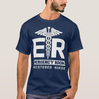 T-shirt Centre d'urgence Infirmière inscrite Hôpital RN