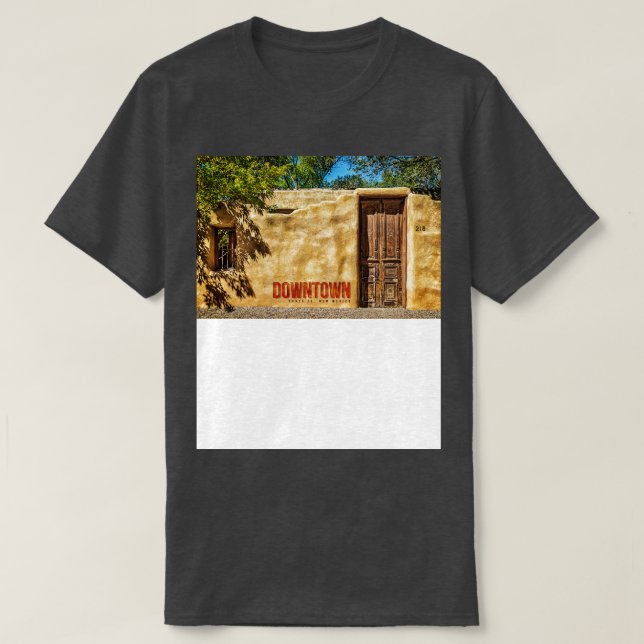 T-shirt Centre-ville Père Noël Fe Nouveau Mexique (Design devant)