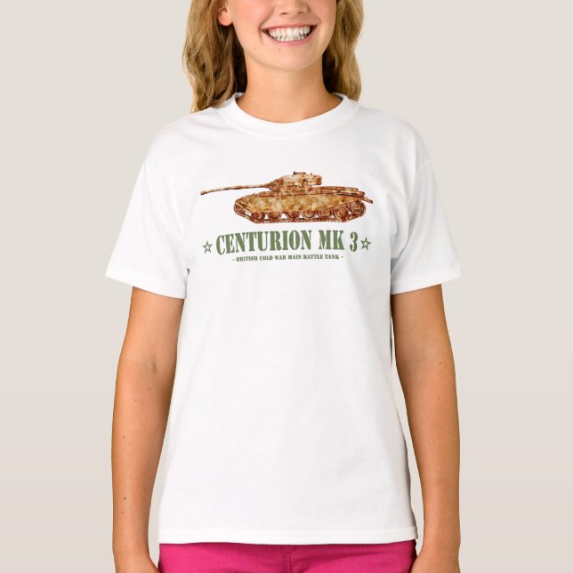 T-shirt Centurion MK 3 Tank British MBT de guerre froide (Devant)