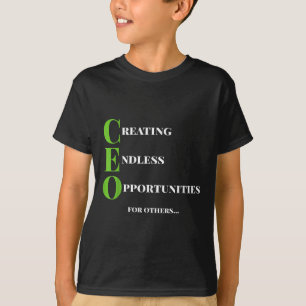 T-shirt Ceo T Shirt Créer Opportunité Boss Success Moti
