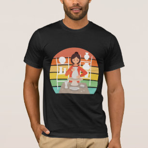 T-shirt Céramique Kiln, femme de la poterie rétro