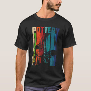 T-shirt Ceramiques T Chemise Retro Vintage Poterie Roue