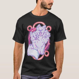 T-shirt Cerberus 3 Headed Dog Kawaii Pastel Goth Cute