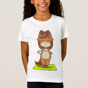 T-Shirt Cerceau de forme physique pour cheval Gymnastique