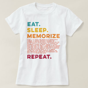T-shirt Cercle 3 Homeschool Mangez le sommeil Mémoriser Ré