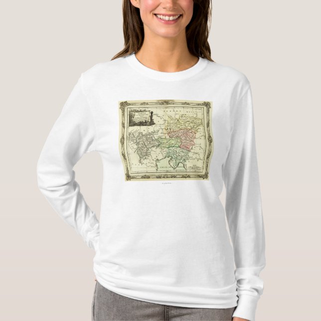 T-shirt Cercle autrichien de la carte de Saint Empire (Devant)