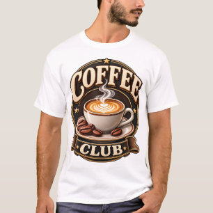 T-shirt Cercle de Café – Emblème Premium pour Amateur de C
