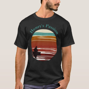 T-shirt Cercle de coucher de soleil rétro. Passion pour la