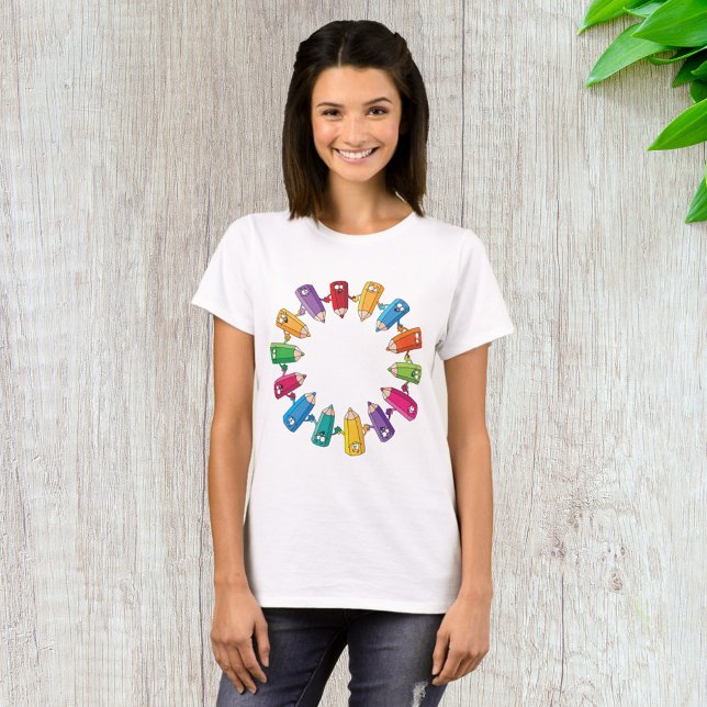 T-shirt Cercle De Crayons (Créateur téléchargé)