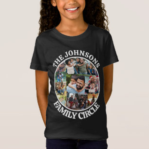 T-Shirt Cercle de famille Collage de photos unique perso