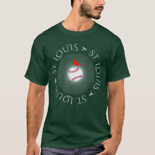 T-shirt Cercle de la police Saint Louis Cardinal Rouge Fon